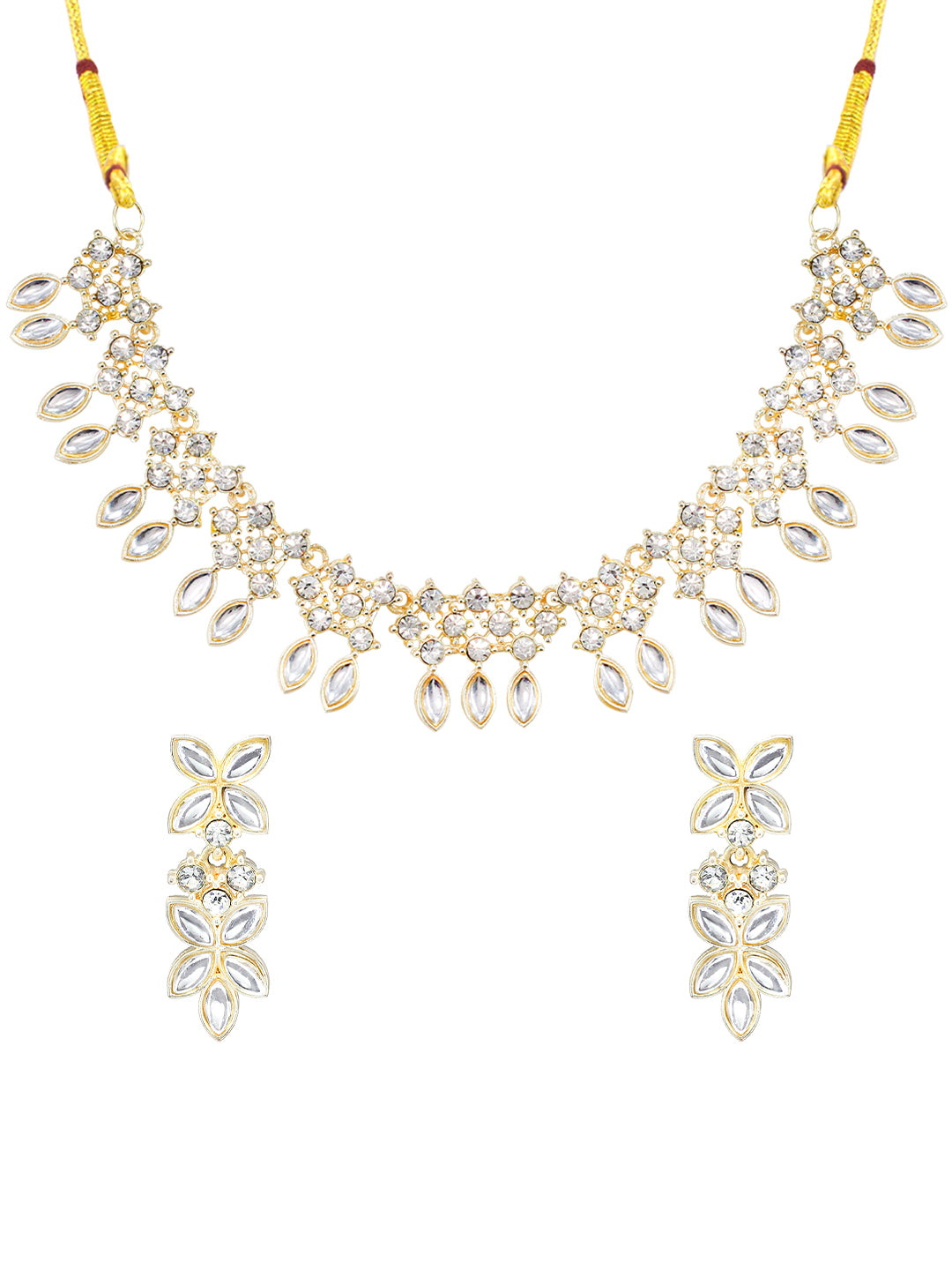 Floral CZ Jewellery Set