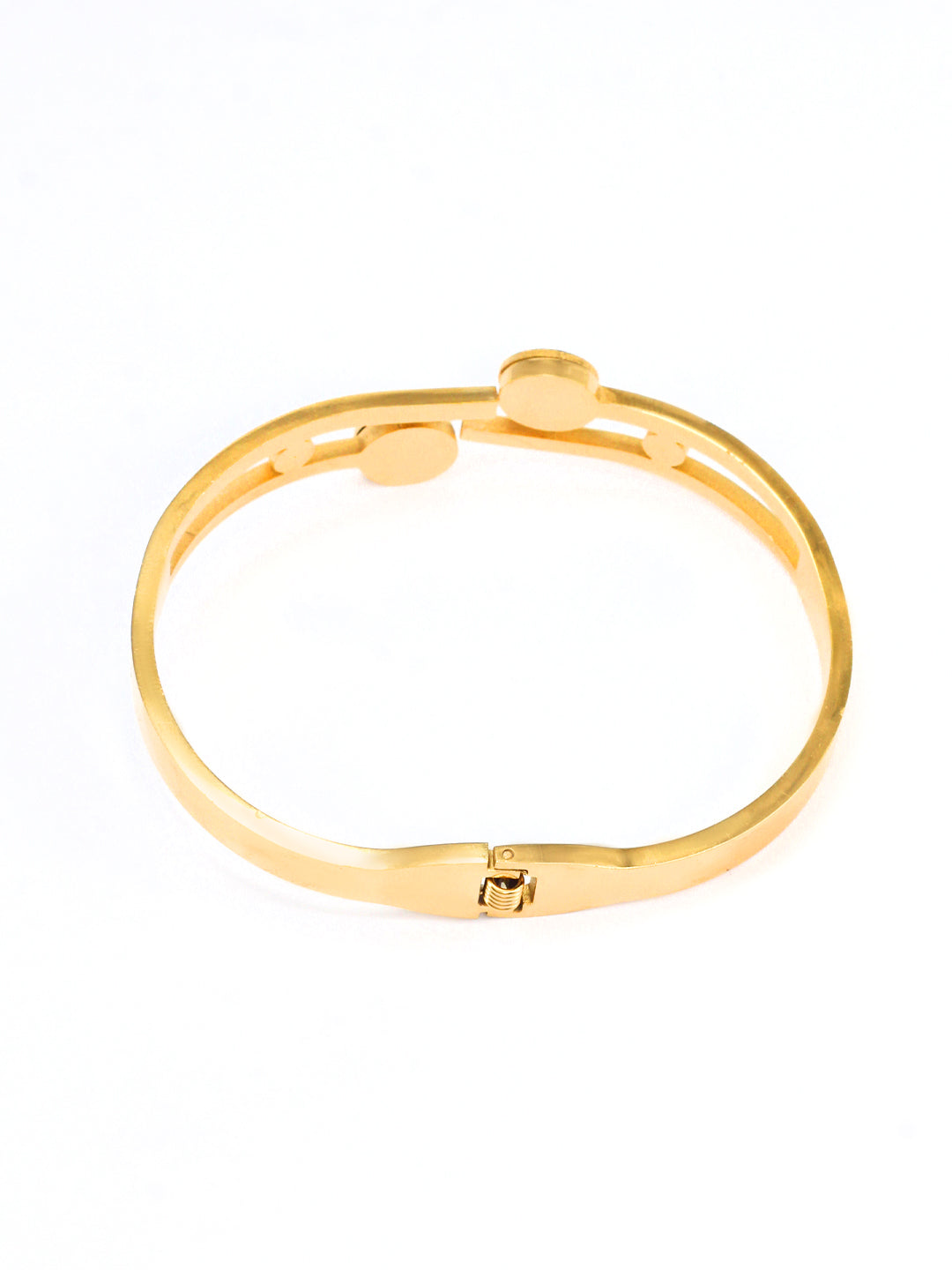 Anti Tarnish Four Leaf Clover Openable Bracelet