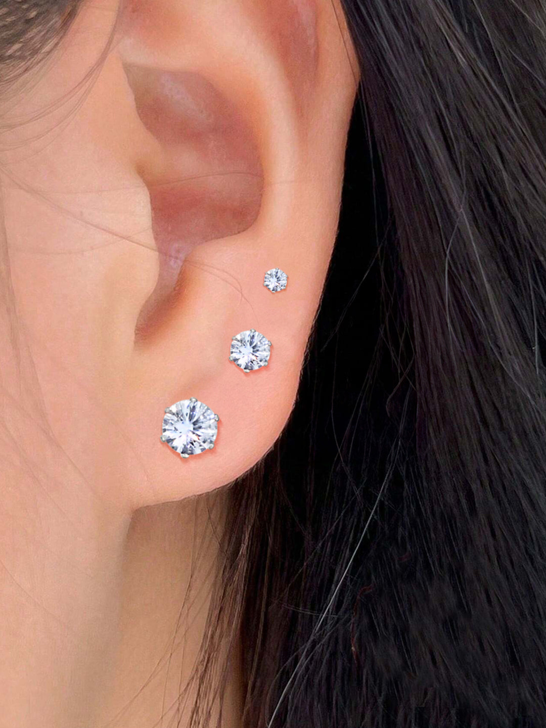 Pack of 26 Multicolour Geometric AD Stud Earrings