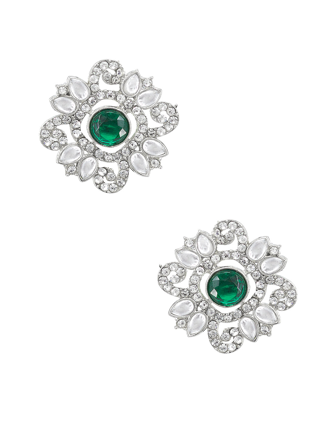 Green CZ Long Jewellery Set