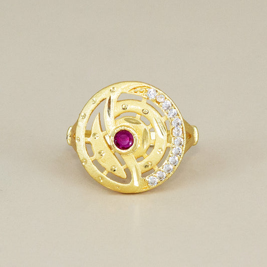 Gold Plated Anti Tarnish Finger Ring for Women