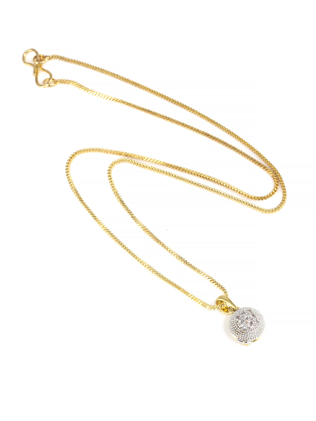 Set of 2 AD-Studded Minimal Pendant Set