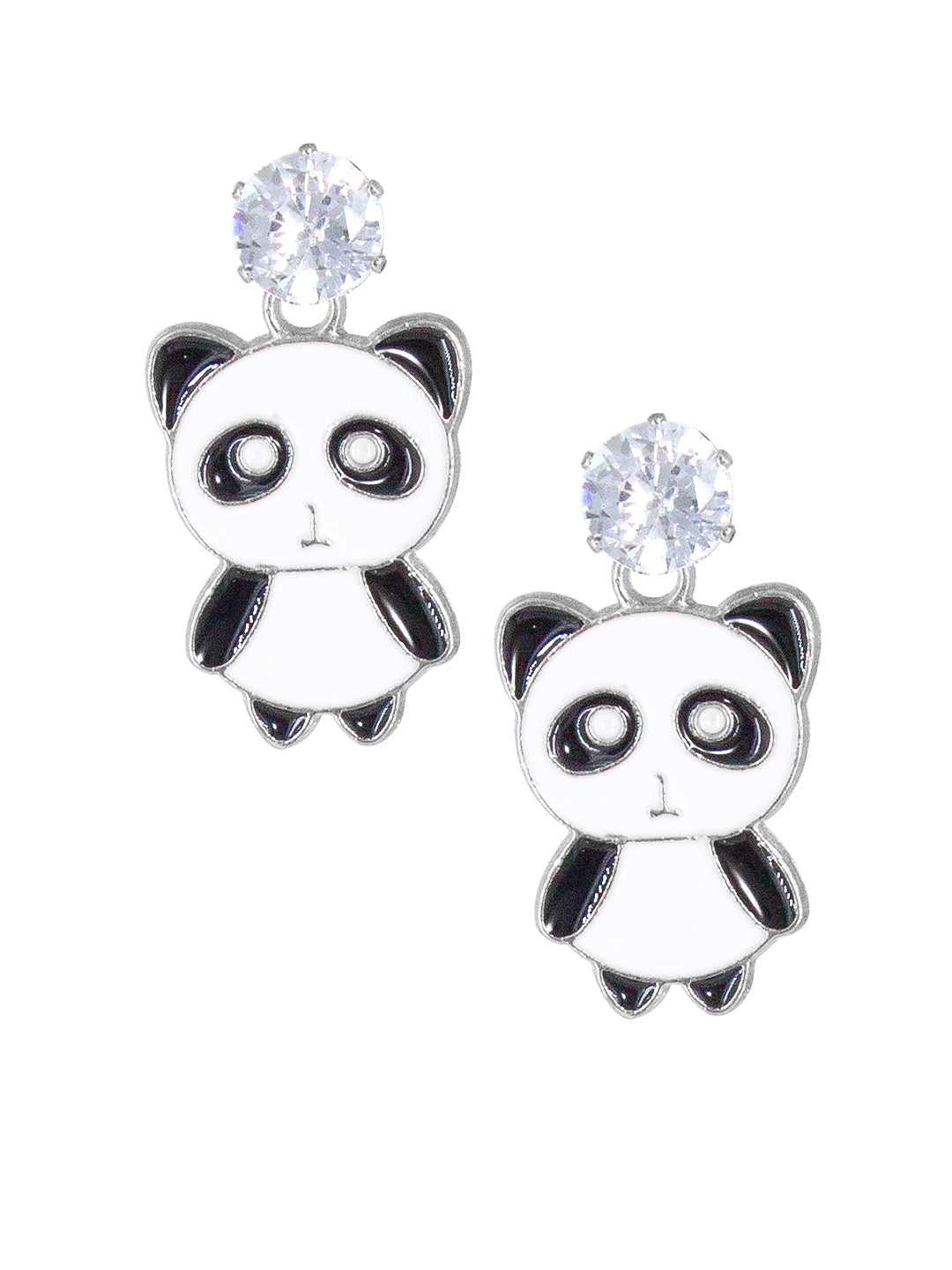 AD Cute Panda Earrings For Women And Girls