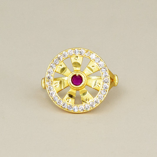 Gold Plated Anti Tarnish Finger Ring for Women