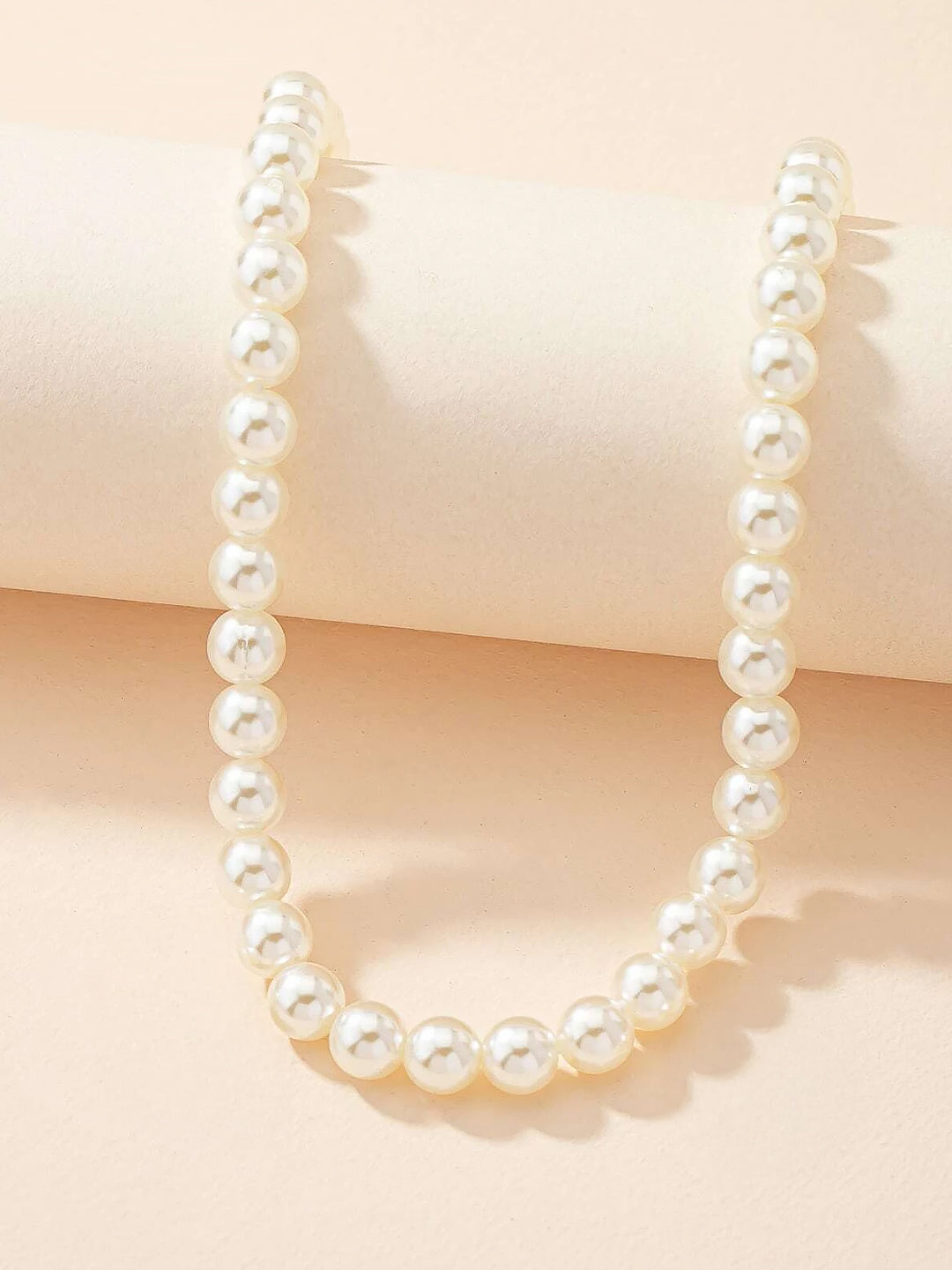 Minimal Pearl Beaded Moti Mala Necklace