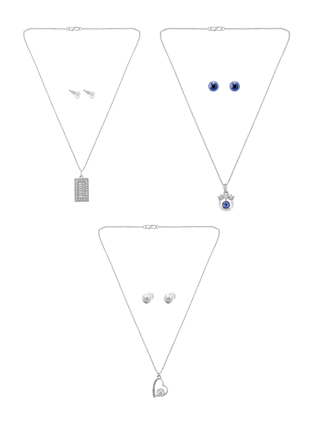 Pack of 3 Pendants & Earrings Sets Gift