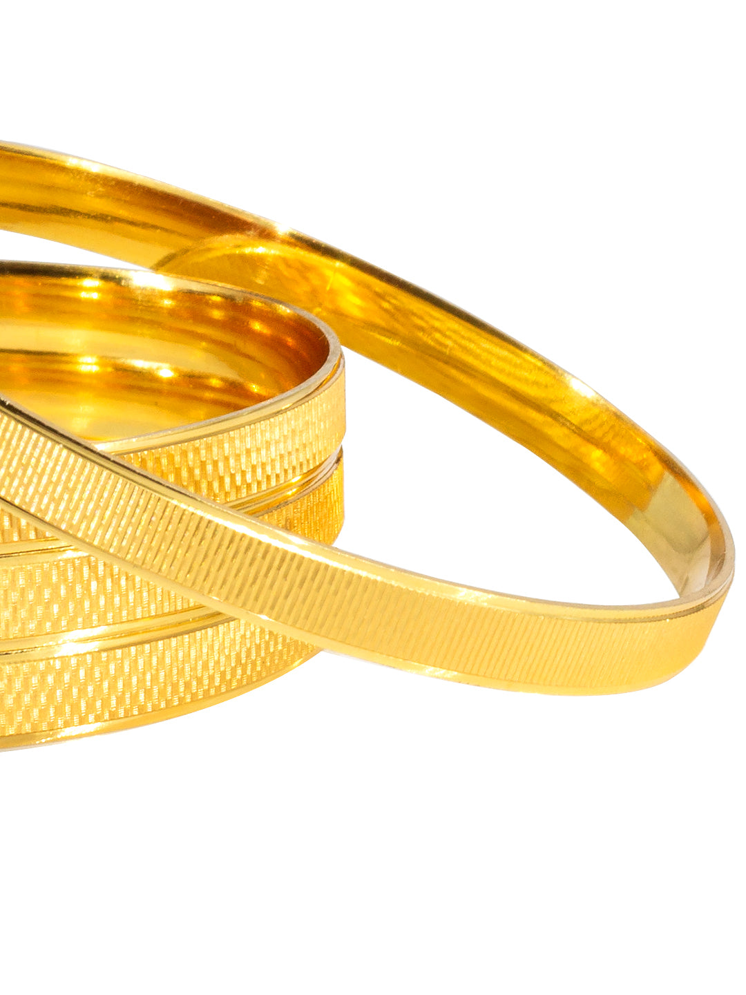 Set of 4 Matte Finish Traditional Bangles