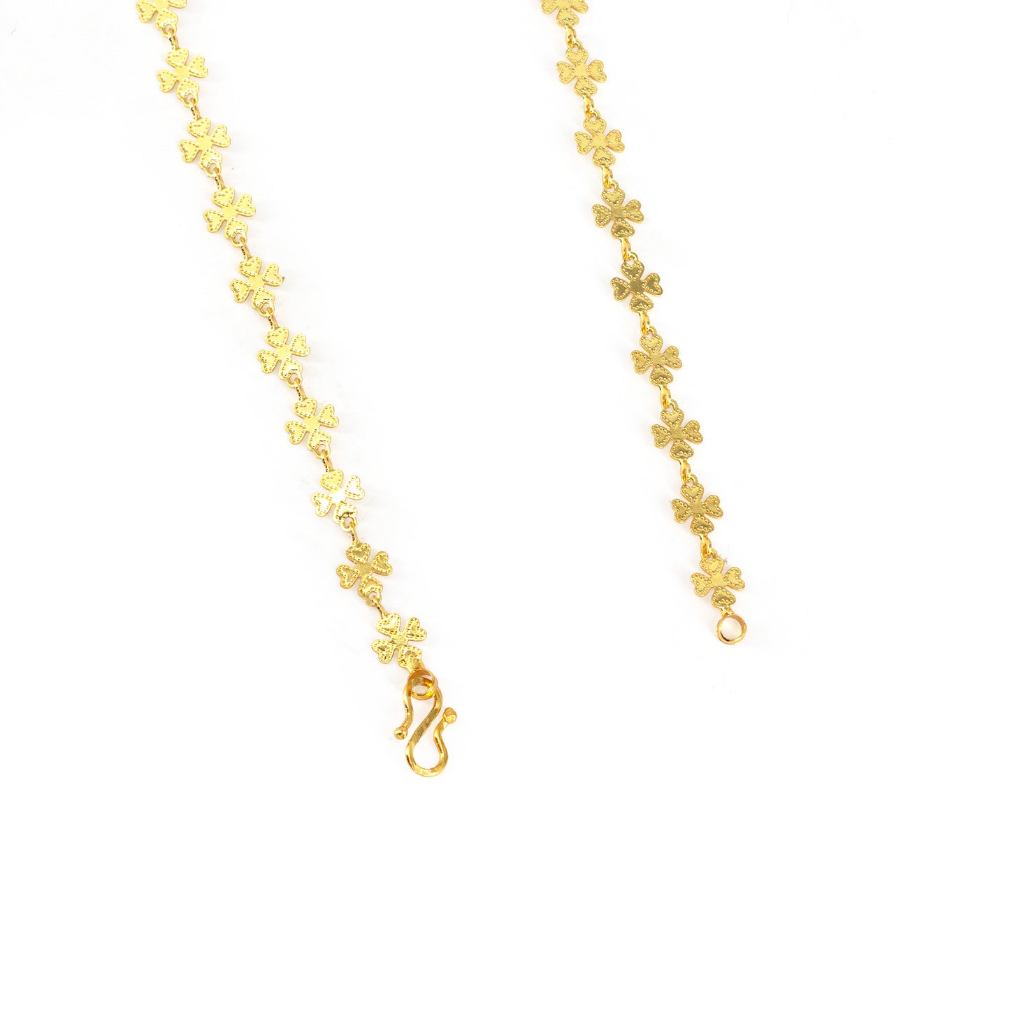 Gold Plated Floral Chain Necklace for Women