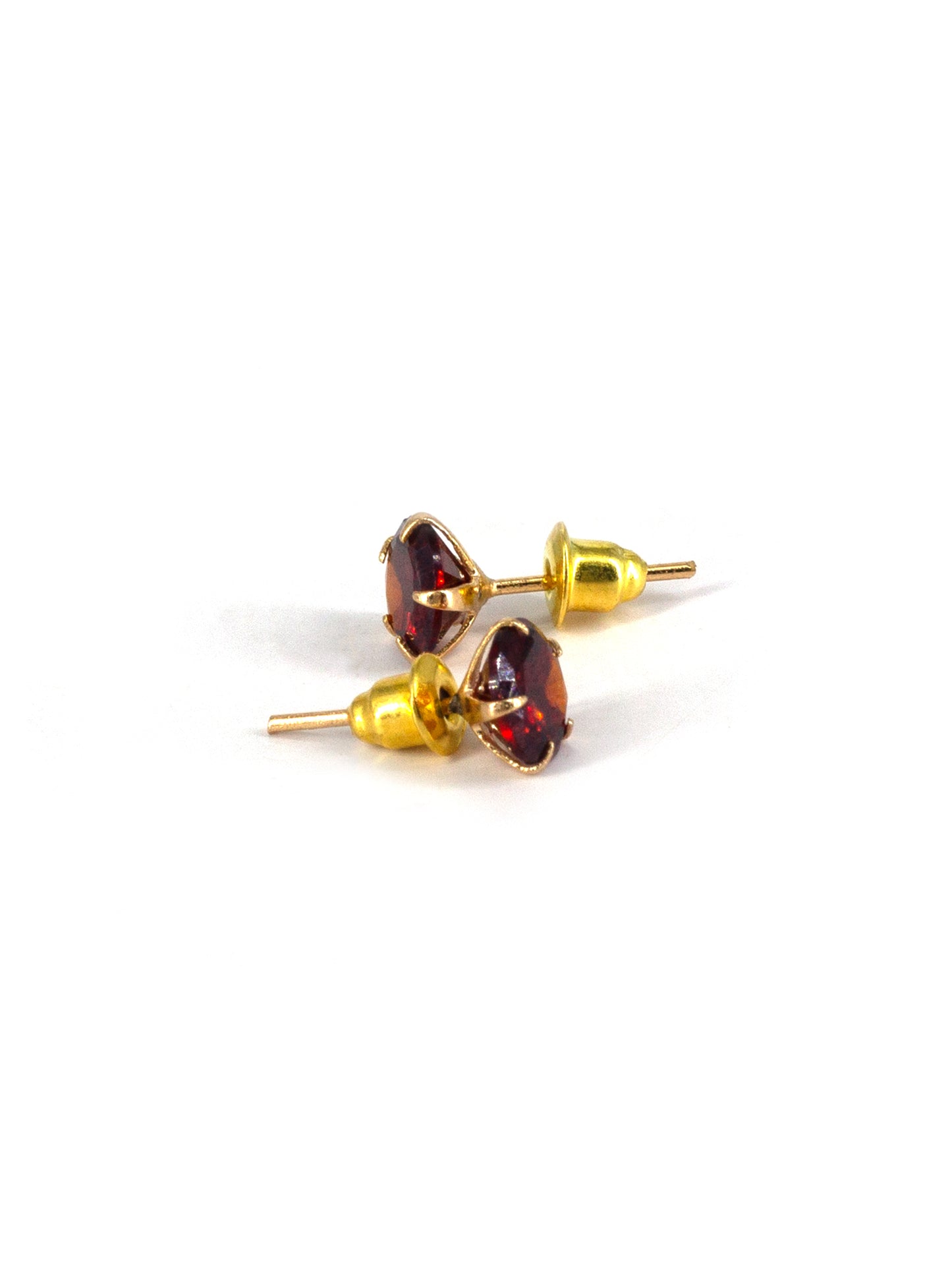 Red AD Stud Earrings for Women