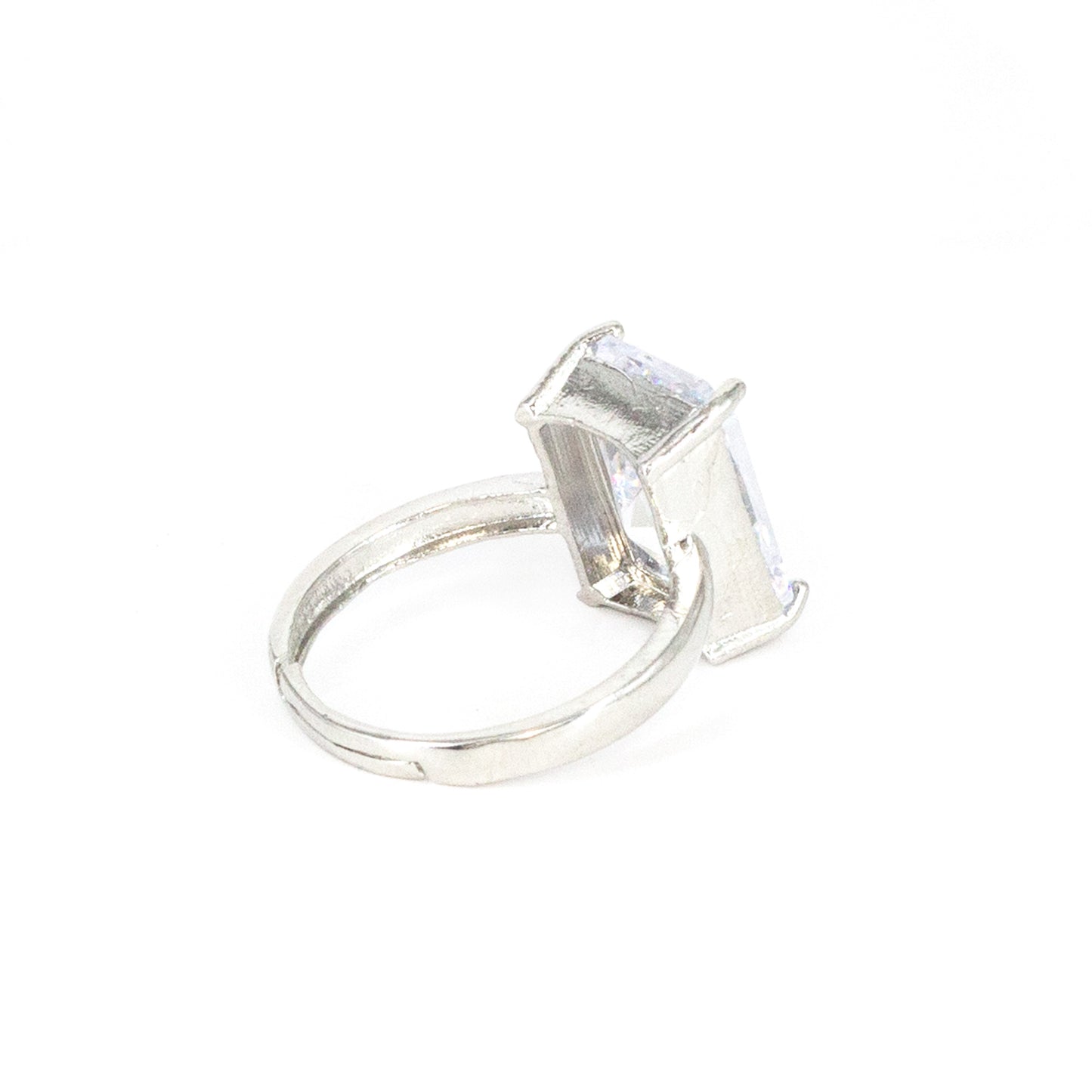 Silver Plated AD Finger Ring for Women