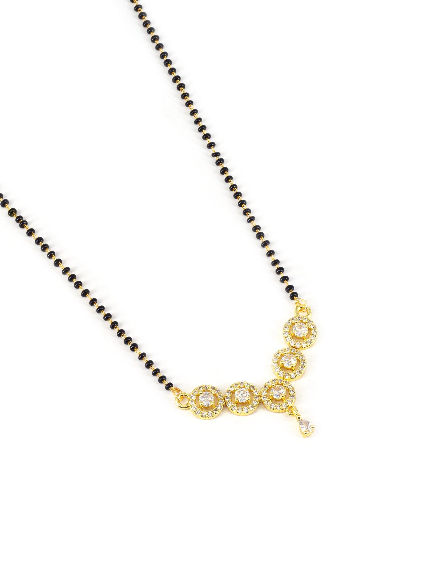 Gold Plated AD Studded Mangalsutra for Women