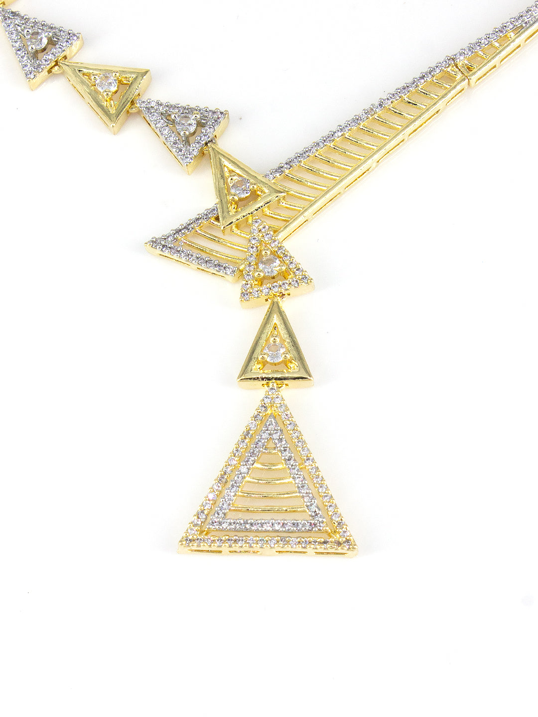 Gold Plated AD Designer Jewellery Set For Women