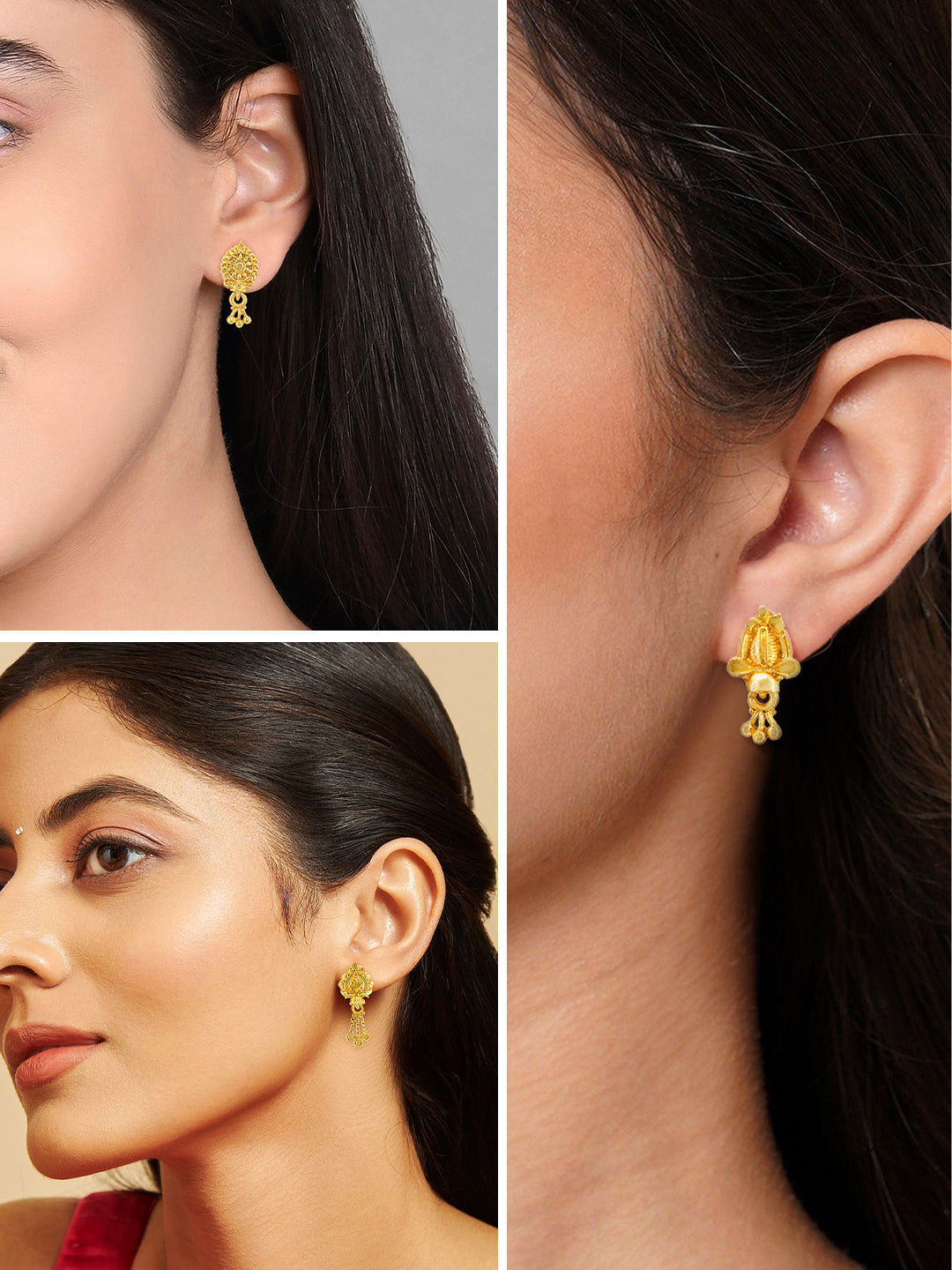 Pack of Six Small Jhumki & Drop Earrings