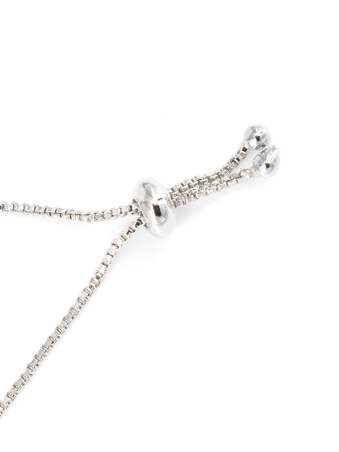 Silver Plated Blue AD Wraparound Sleek Bracelet