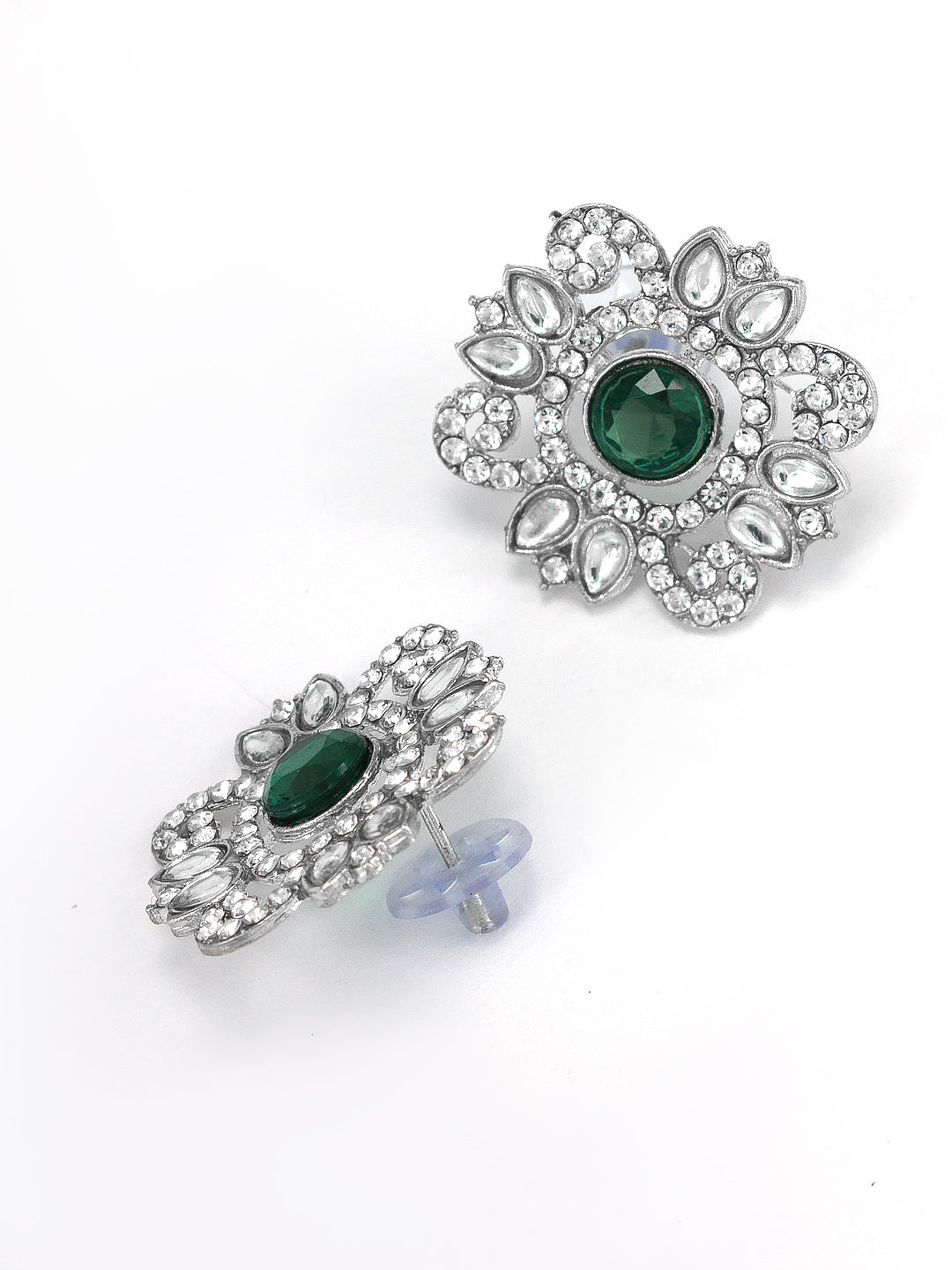 Green CZ Long Jewellery Set