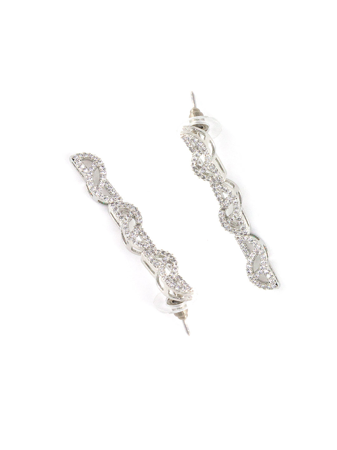 American Diamond White Minimal Jewellery Set For Women And Girls