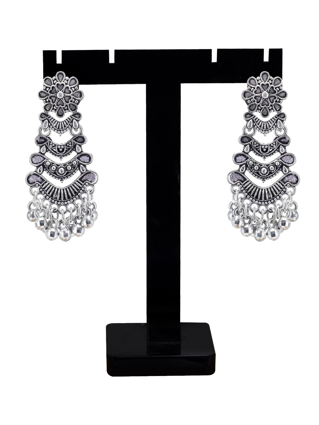 Set of 4 Floral, Peacock & Elephant Jhumki Earrings