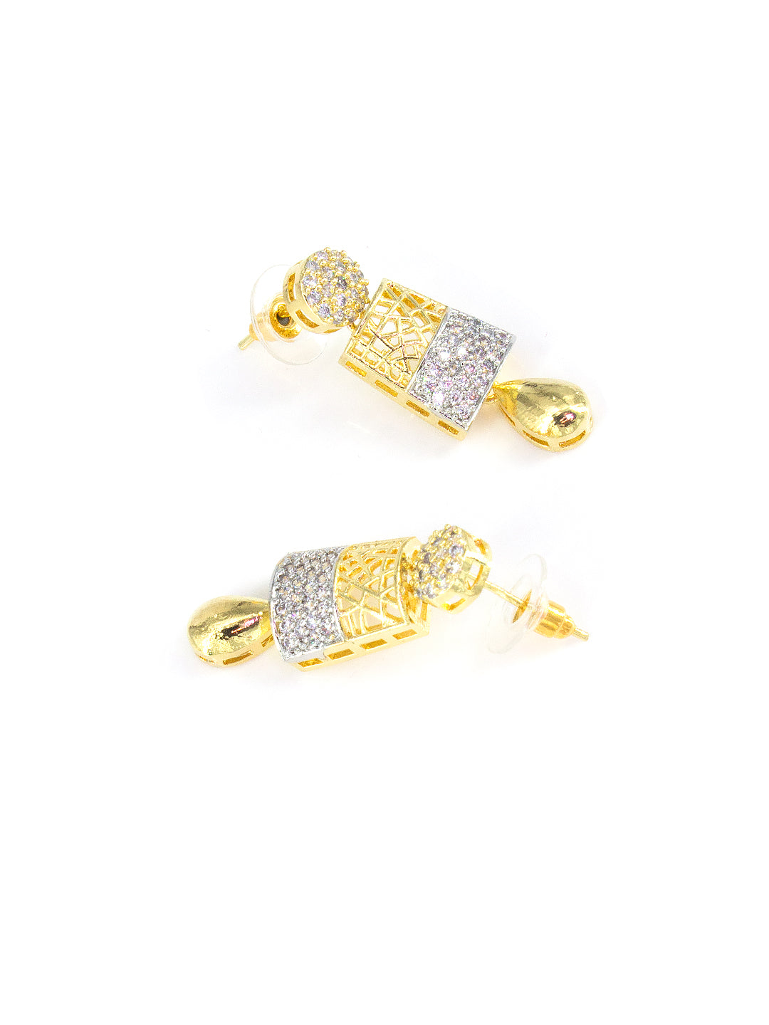 Gold Plated AD Cocktail Jewellery Set For Women