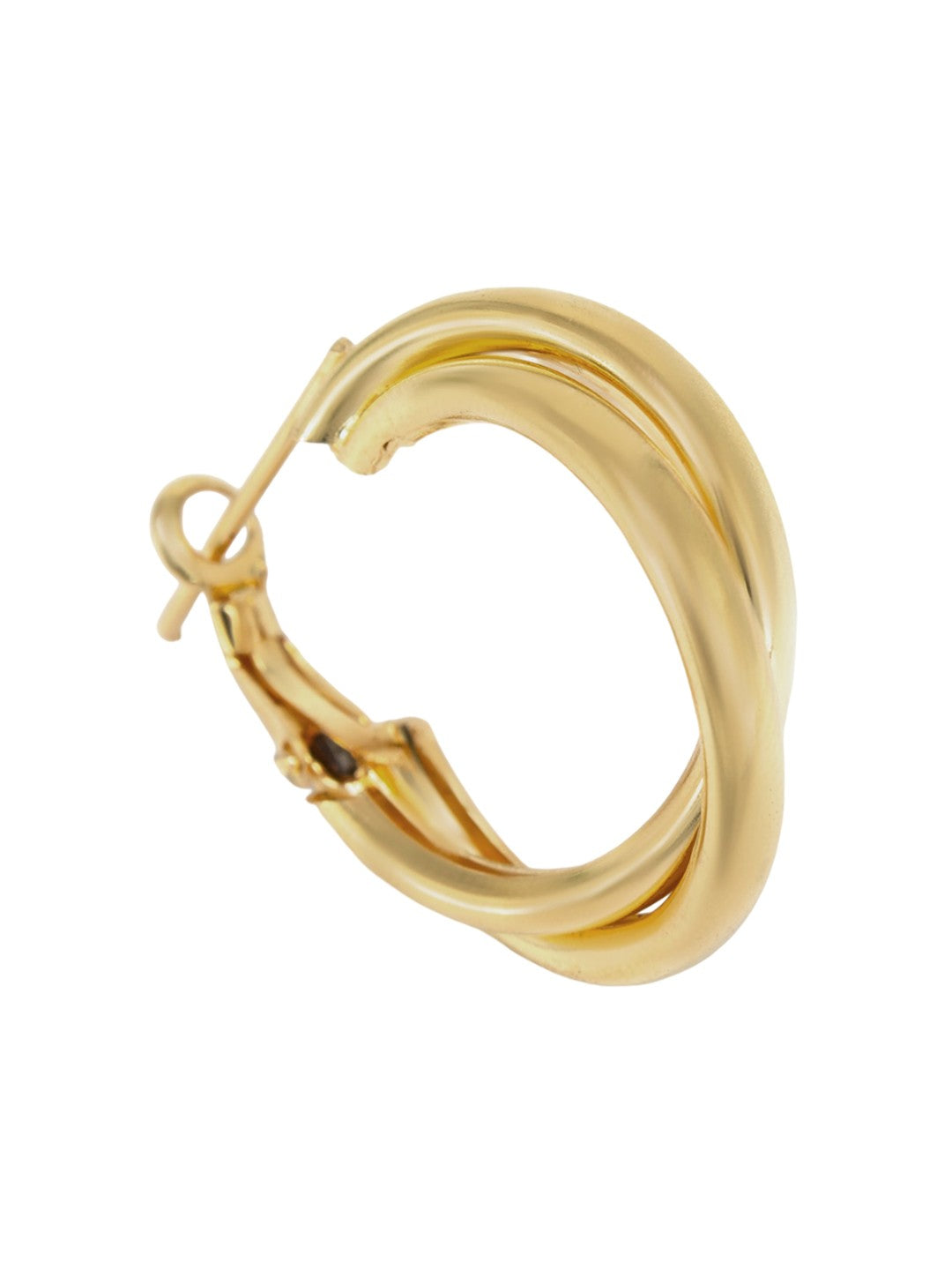 Gold Plated Multi Hoop Earrings