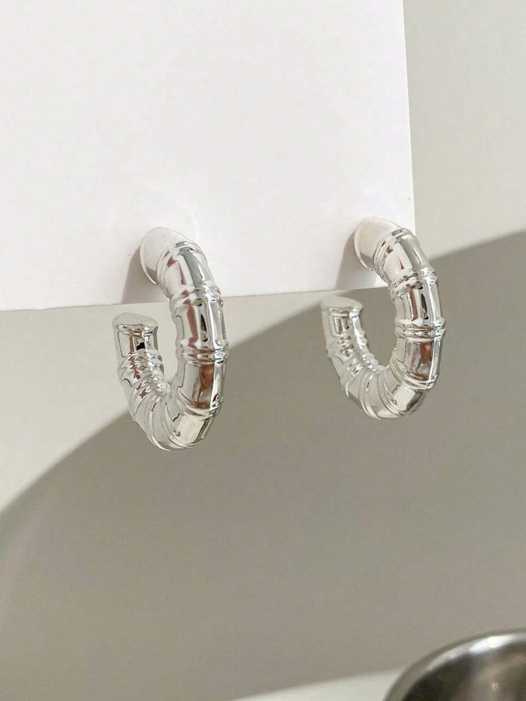 Chunky Half Hoop Earrings