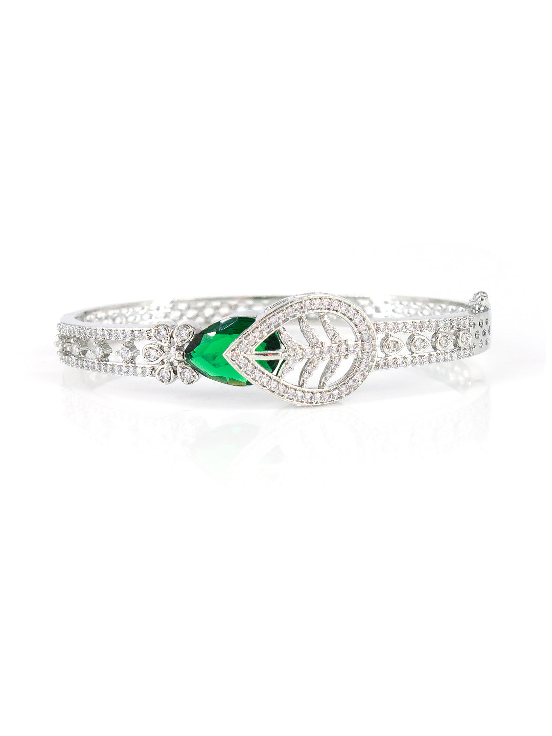 American Diamond Silver Plated Floral and Ethnic Design For Women and Girls