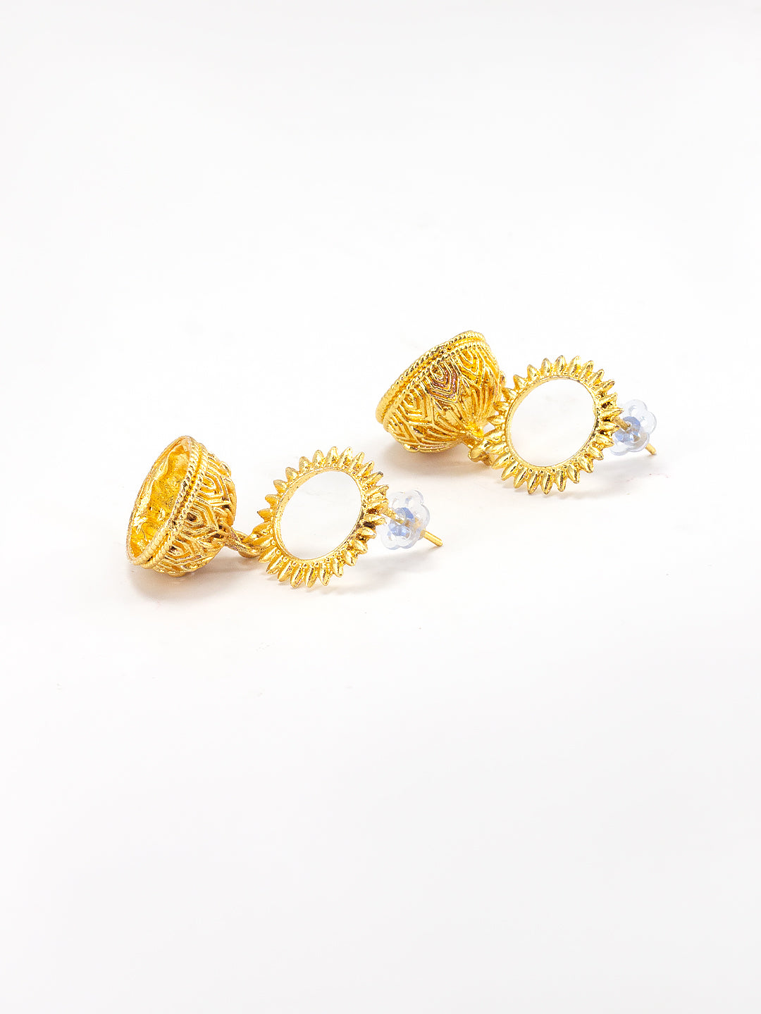 Gold Plated Sun Jhumka Earrings