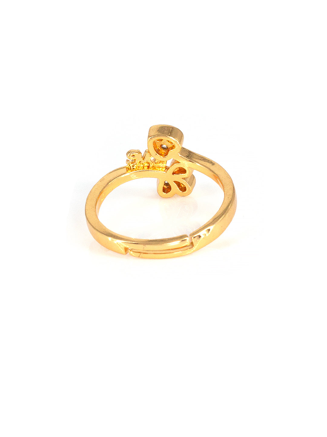 Pack of 3 AD-Studded Adjustable Ring