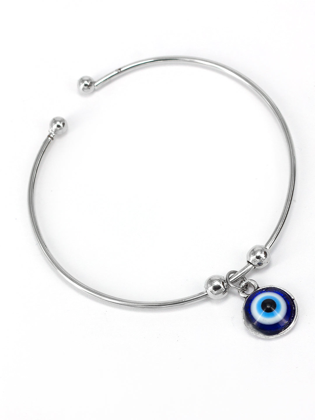 Pack of 2 Silver & Rose Gold Plated Dolphin & Evil Eye Bracelets