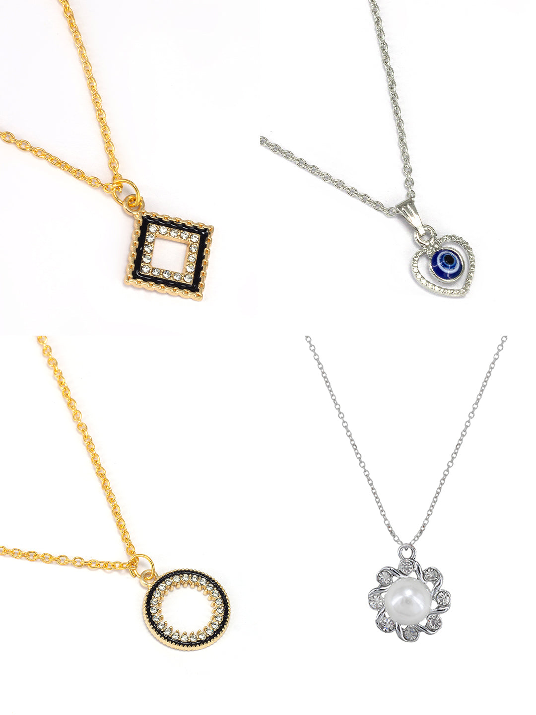 Pack of 4 Pendant & Earrings Set Gift