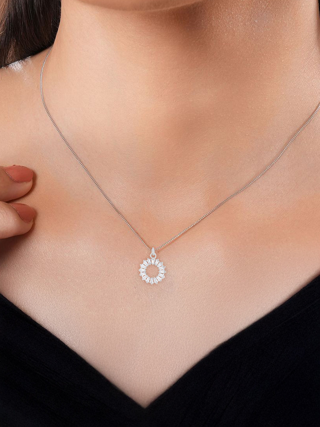 Set of 2 AD-Studded Minimal Pendant Set