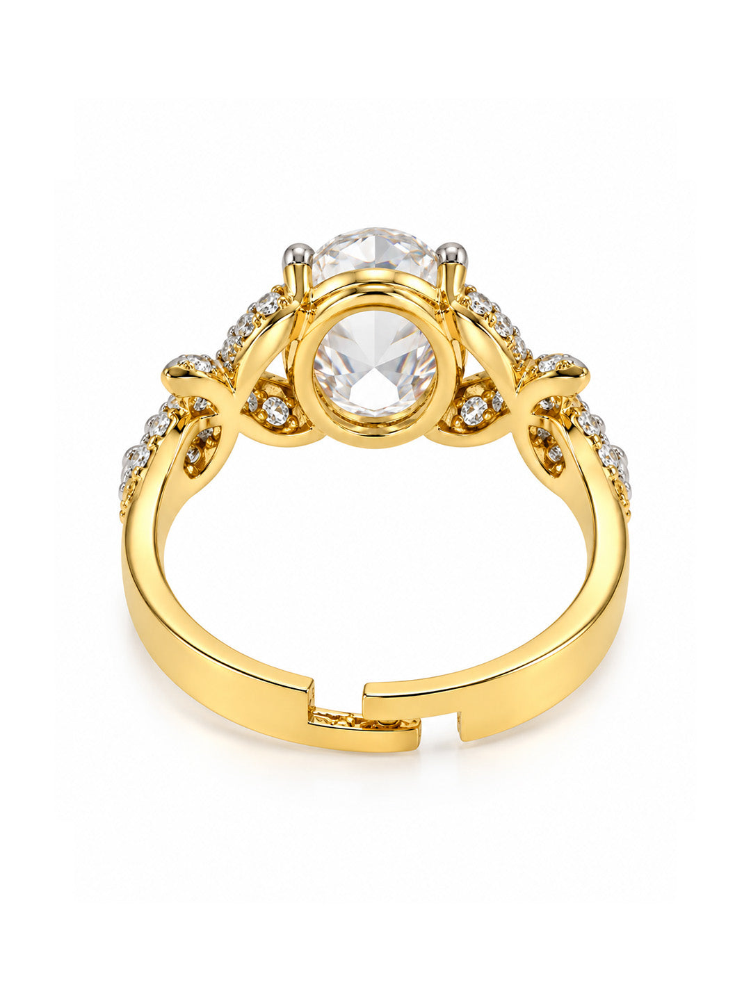 Gold Plated AD Finger Ring for Women