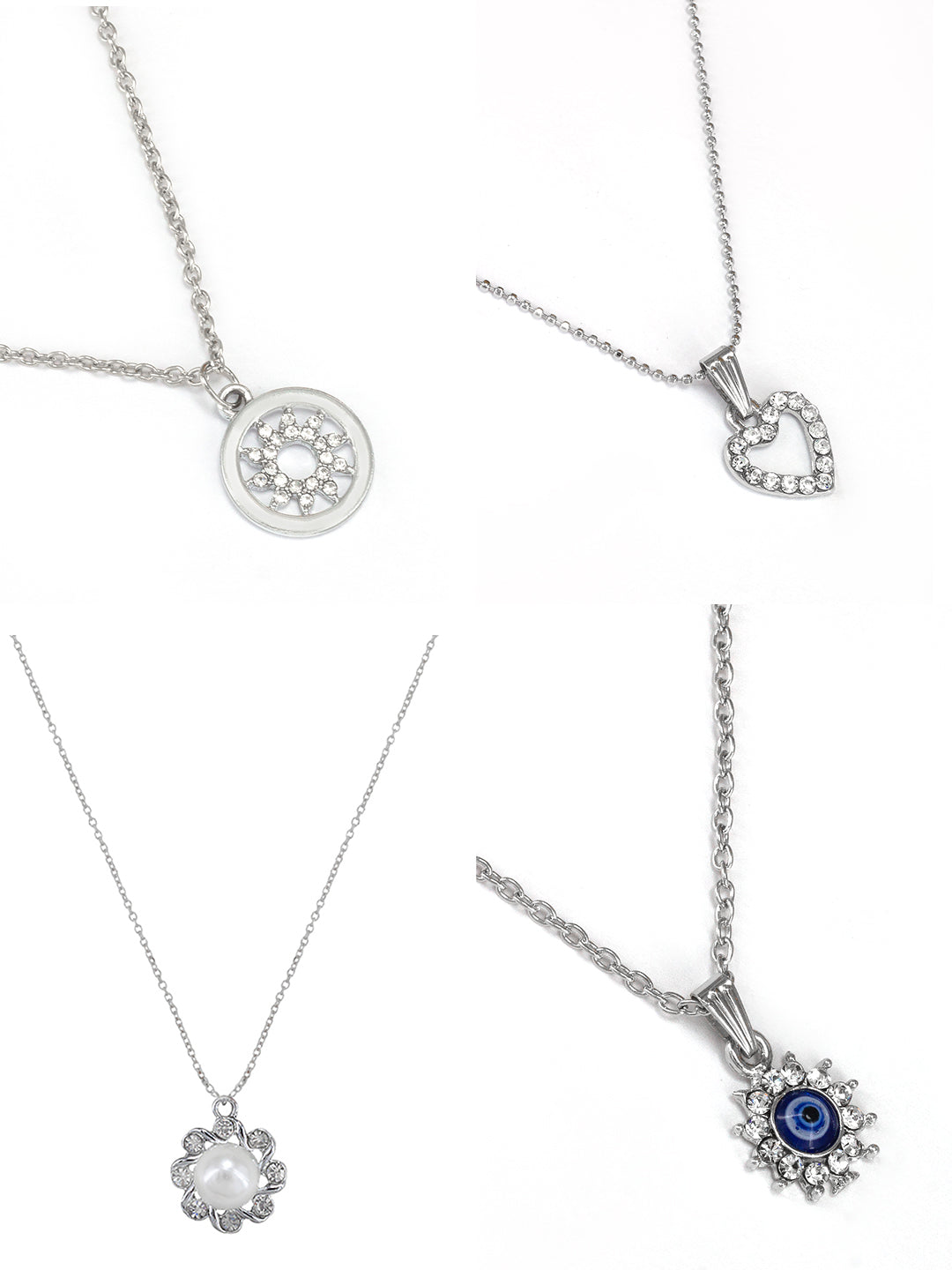 Pack of 4 Pendants & Earrings Set Gift