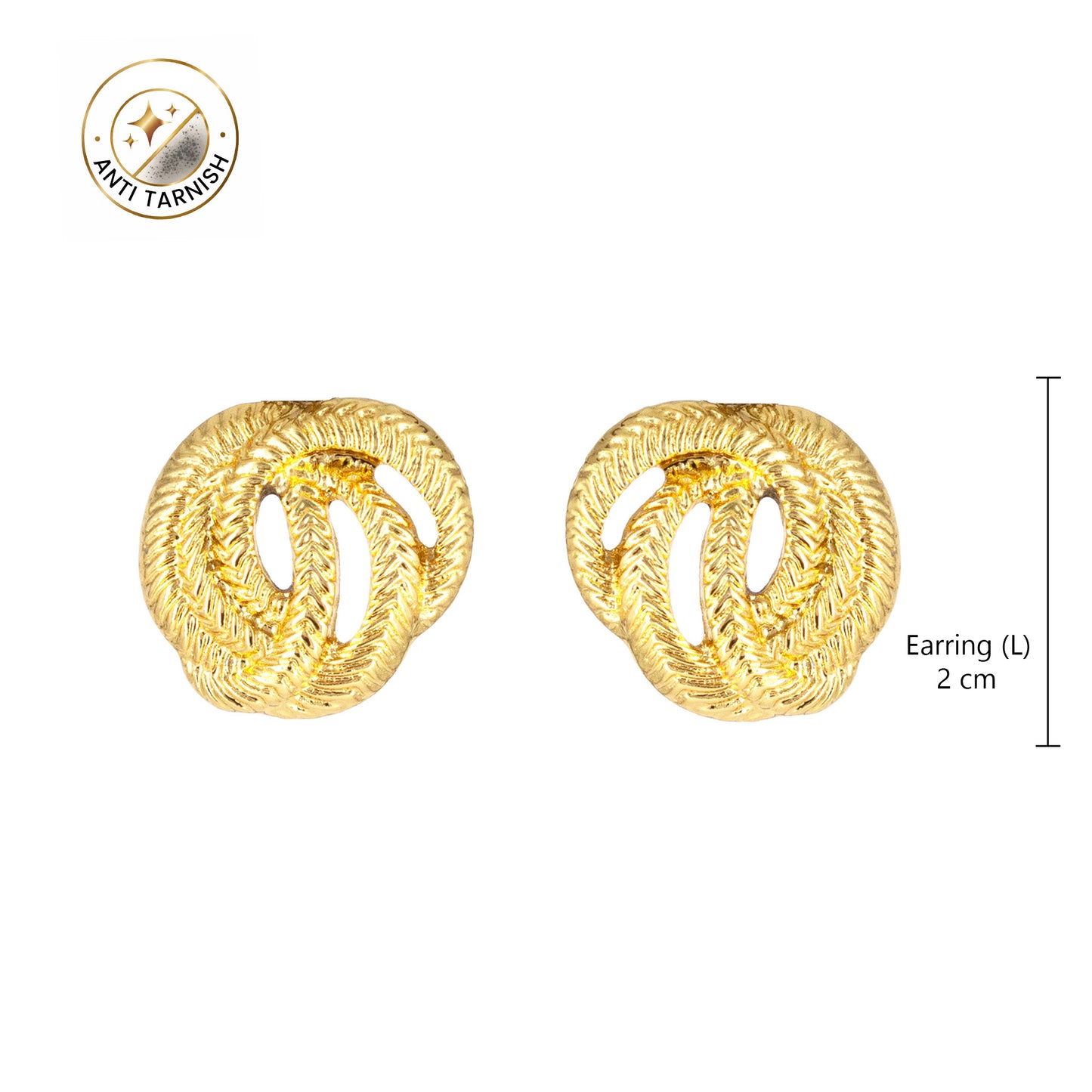 Gold Plated Minimal Earrings for Women