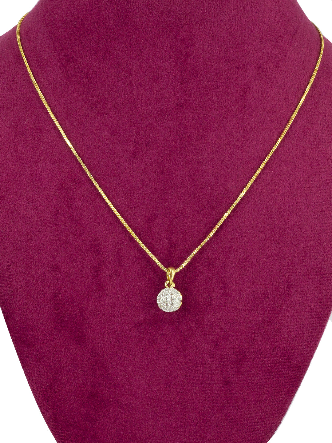 Set of 2 AD-Studded Minimal Pendant Set