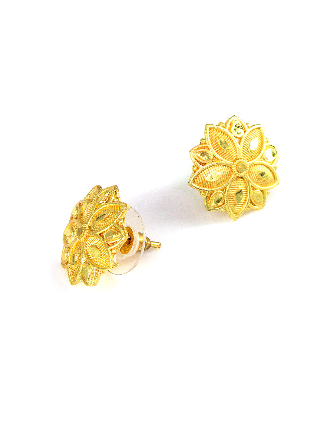 Gold-Plated Floral Design Jewellery Set
