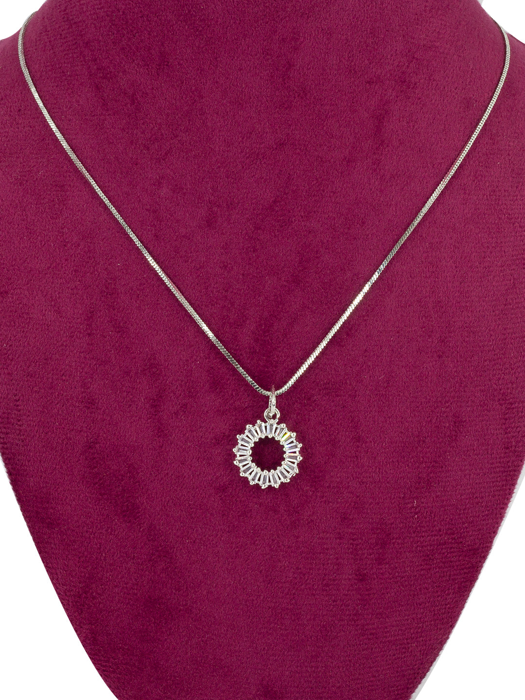 Set of 2 AD-Studded Minimal Pendant Set