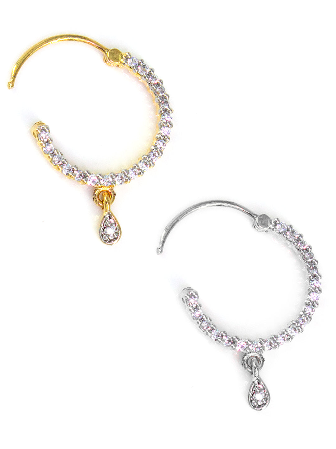 PRIVIU AD Drop Nose ring Combo For Women and Girls