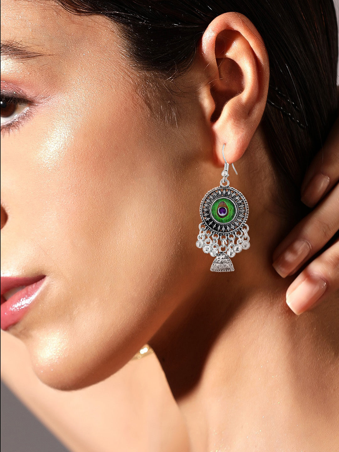 Pack of 4 Oxidized Jhumka Earrings