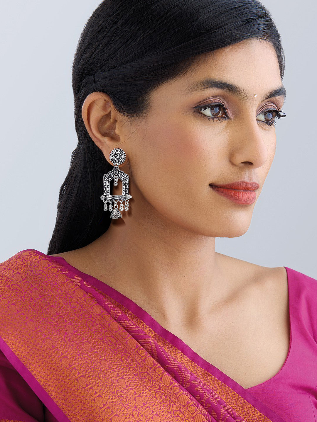 Floral Jhumki Earrings