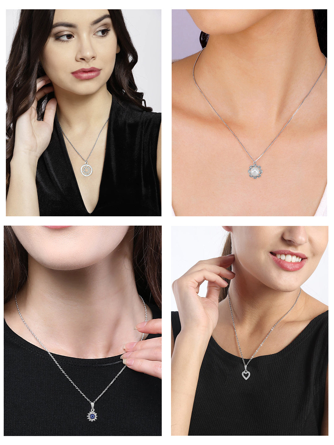 Pack of 4 Pendants & Earrings Set Gift