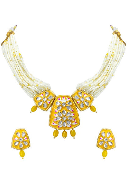 Gold-Plated Beaded Jewellery Set