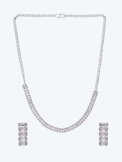 Sleek CZ Jewellery Set