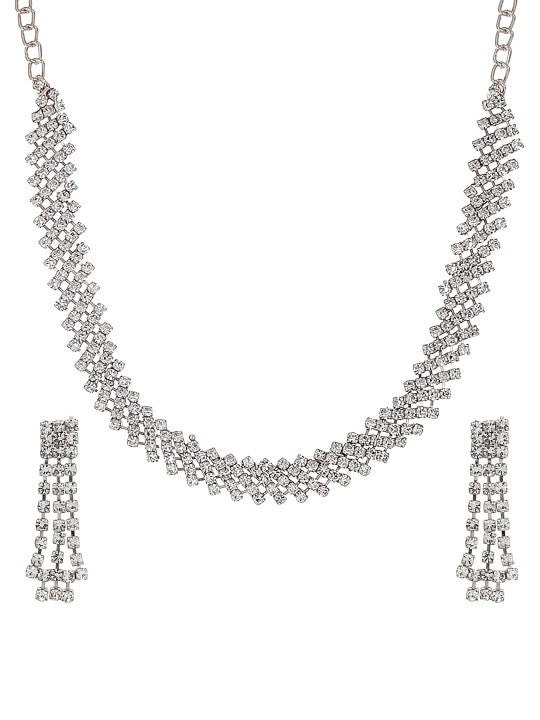 Sleek CZ Jewellery Set