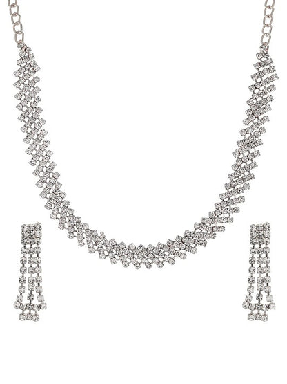 Sleek CZ Jewellery Set