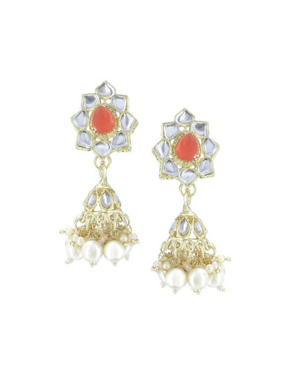 Gold-Plated Crystal Studded Jewellery Set With Maangtika