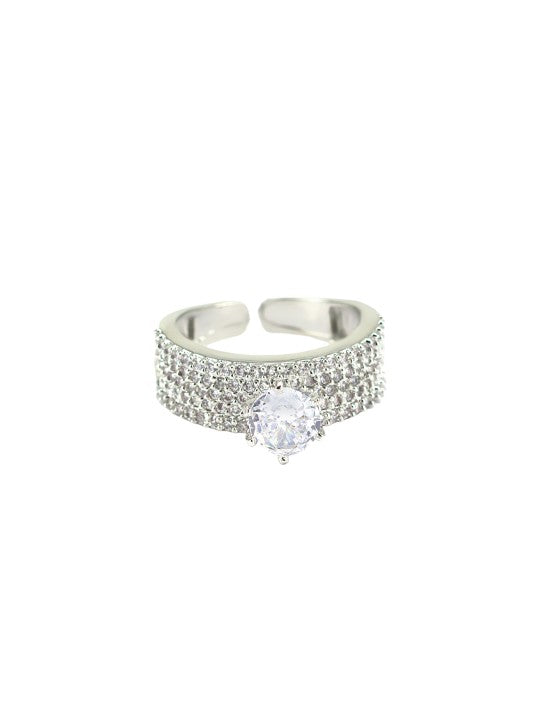 Solitaire AD Adjustable Ring