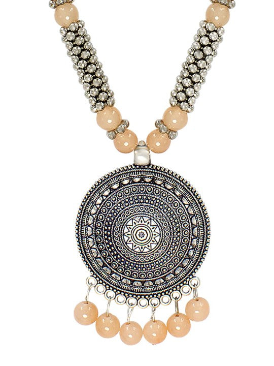 Long Beaded Tibetan Style Jewellery Set