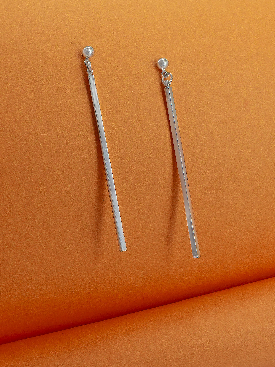 Stainless Steel Bar Drop Earrings