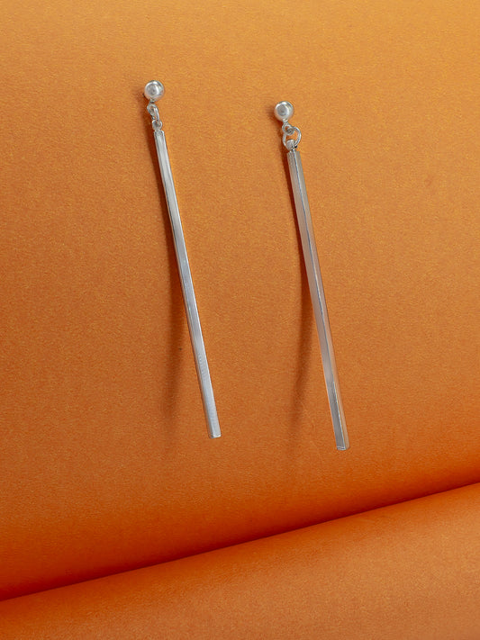 Stainless Steel Bar Drop Earrings