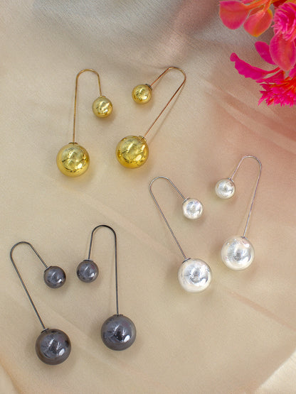 Pack of 3 Ball Drop Earrings